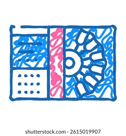 atomic absorption spectrometer doodle icon sketch vector. atomic absorption spectrometer sign. isolated symbol illustration