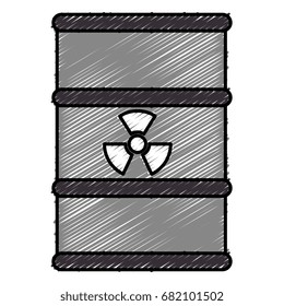 atomic barrel isolated icon