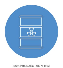 atomic barrel isolated icon