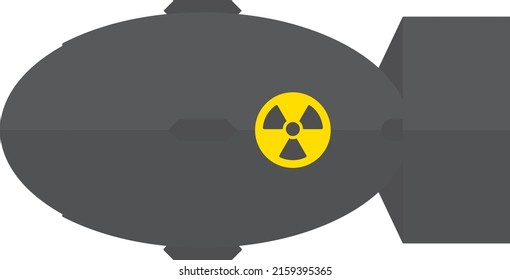 Atomic Bomb Drawn Flat Design Stock Vector (Royalty Free) 2159395365 ...