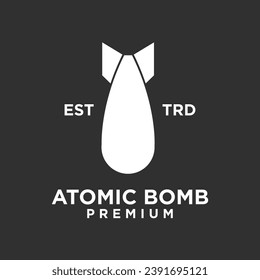 plantilla de ilustración de diseño de icono de la bomba atómica