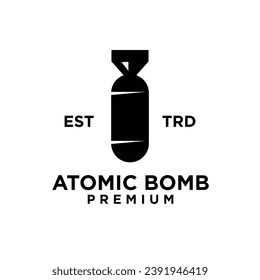 Design-Illustrationsvorlage für Atombomb-Symbole