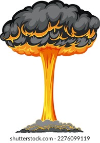 Atombombenwolke-Wolkengrafik