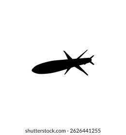 Silueta atómica de la bomba, puede utilizar para la ilustración del arte, el icono, el símbolo, el pictograma, la ilustración de la Noticias, o el elemento del Diseño gráfico. Ilustración vectorial