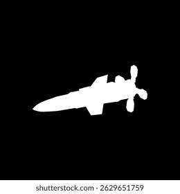 Silueta atómica de la bomba, puede utilizar para la ilustración del arte, el icono, el símbolo, el pictograma, la ilustración de la Noticias, o el elemento del Diseño gráfico. Ilustración vectorial