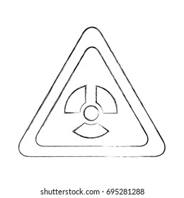 atomic caution signal icon