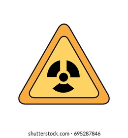 atomic caution signal icon