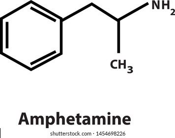 Atomic Chemical Structure Amphetamine Stock Vector (Royalty Free ...