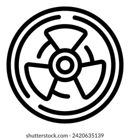 Atomic chemistry icon outline vector. Lecture expert tech. Discipline educator