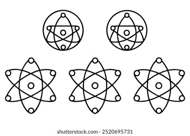 Atomic Clock Line Art Precision in Timekeeping Through Elegant Design (1)