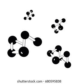 Atomic compound of DNA molecules social network