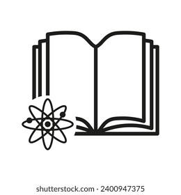 atomic education icon. Vector illustration. EPS 10.