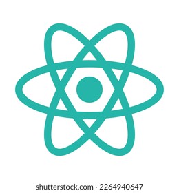 Atomic and elementary particle icon. Vector.