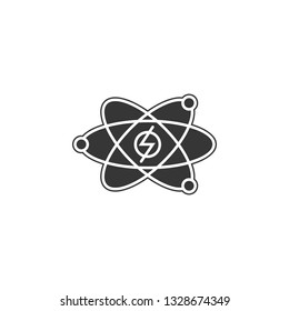 Atomic Energy icon. Simple outline vector of Sustainable Energy set icons for UI and UX, website or mobile application on white background