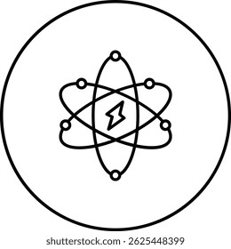 Atomic Energy vector icon. Can be used for printing, mobile and web applications.