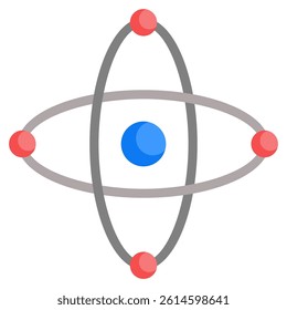 Atomic flat design style. isolated on white background