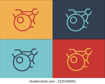 Atomic Hormones Logo Template, Simple Flat Icon Of medical,molecular,atomic