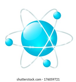 Atomic icon isolated on white