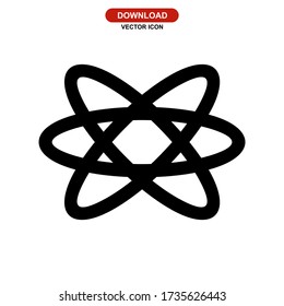 atomic icon or logo isolated sign symbol vector illustration - high quality black style vector icons
