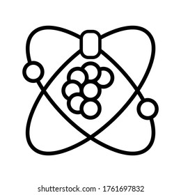 Atomic icon or logo isolated sign symbol vector illustration - high quality black style vector icons
