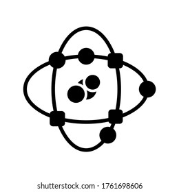 Atomic icon or logo isolated sign symbol vector illustration - high quality black style vector icons
