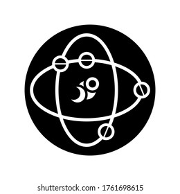 Atomic icon or logo isolated sign symbol vector illustration - high quality black style vector icons

