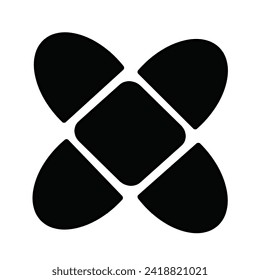 Atomic icon or logo isolated sign symbol. Vector illustration.