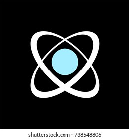 atomic industrial flat symbol