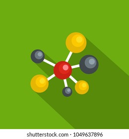 Atomic lattice icon. Flat illustration of atomic lattice vector icon for web