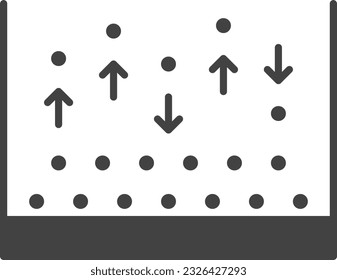 Atomic Layer Deposition Icon image. Suitable for mobile application.