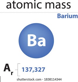 masa atómica Elemento químico bario