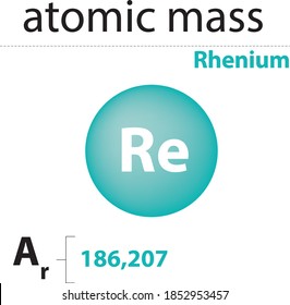 atomic mass Rhenium chemistry elements