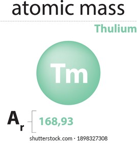 atomare Masse Thulium-chemische Elemente