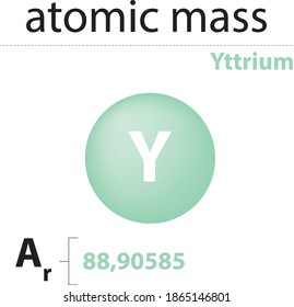 atomic mass Yttrium chemistry elements