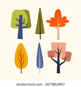 Atomic Mid Century Decoration Tree Illustration