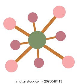 atomic molecule illustration for medical purpose