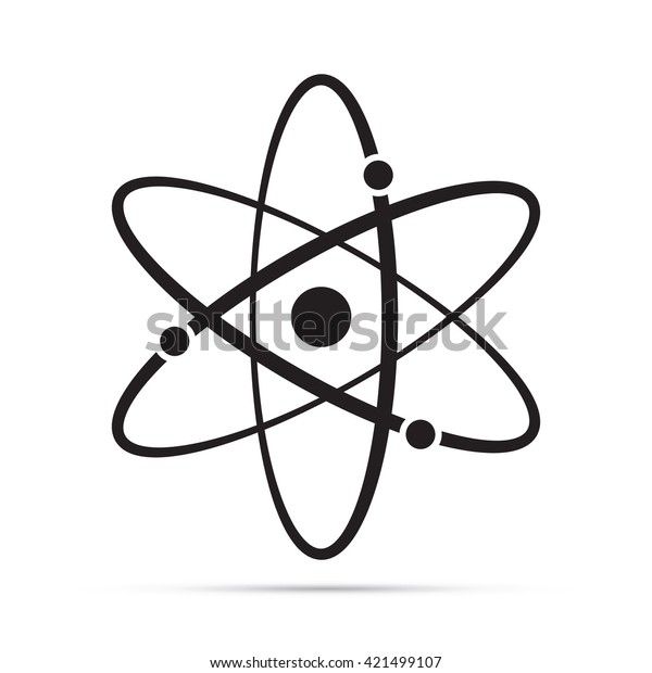 Symbol Fur Die Wissenschaft Des Atomorbits Stock Vektorgrafik Lizenzfrei