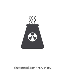atomic power station icon on white background