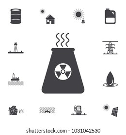 atomic power station icon. Set of energy icons. Signs and symbols collection icons for websites, web design, mobile app on white background on white background