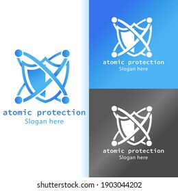 Atomschutzkonzept, Schutzlogo-Illustration