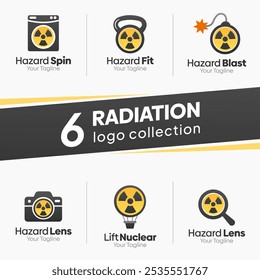 Atomic Shape Logo Template Set. Good for Business, Agency, Community and Organization