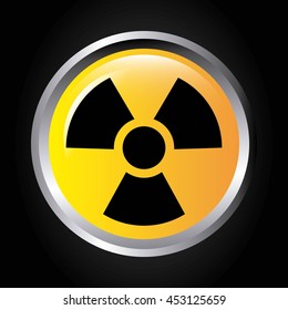 atomic signal button isolated icon design, vector illustration  graphic 