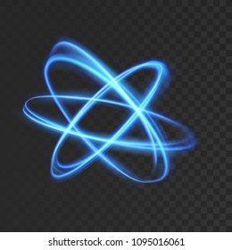 Atomic speed light streaks futuristic abstract layout. Vector illustration