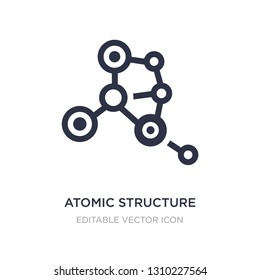 atomic structure icon on white background. Simple element illustration from Medical concept. atomic structure icon symbol design.