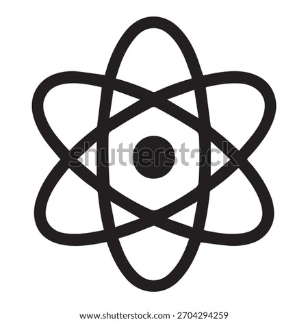 Atomic Structure Minimal Line Icon