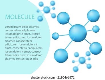 atomic structure molecule model background wallpaper vector illustration