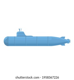 Atomic submarine icon. Cartoon of Atomic submarine vector icon for web design isolated on white background