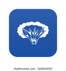 Atomical explosion icon digital blue for any design isolated on white vector illustration