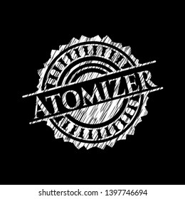 Atomizer with chalkboard texture. Vector Illustration. Detailed.