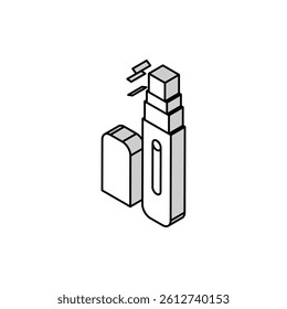 atomizer perfume isometric icon vector. atomizer perfume sign. isolated symbol illustration